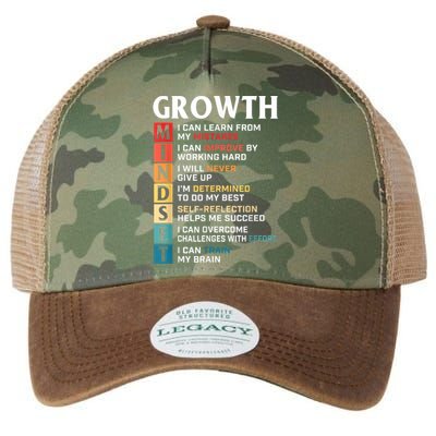 Growth Mindset Definition Motivational Quote Inspiration Legacy Tie Dye Trucker Hat