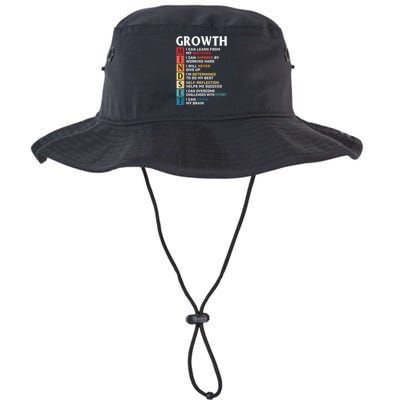 Growth Mindset Definition Motivational Quote Inspiration Legacy Cool Fit Booney Bucket Hat