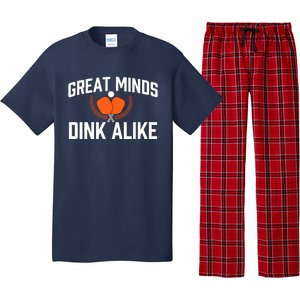 Great Minds Dink Alike Pickleball Player Pickleballers Pajama Set