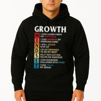 Growth Mindset Definition Motivational Quote Inspiration Hoodie
