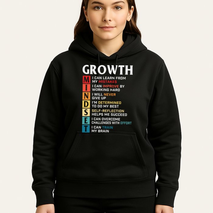 Growth Mindset Definition Motivational Quote Inspiration Hoodie