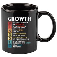Growth Mindset Definition Motivational Quote Inspiration 11oz C Handle Ceramic Mug