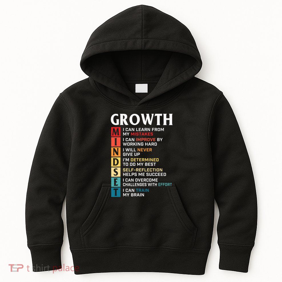Growth Mindset Definition Motivational Quote Inspiration Kids Hoodie