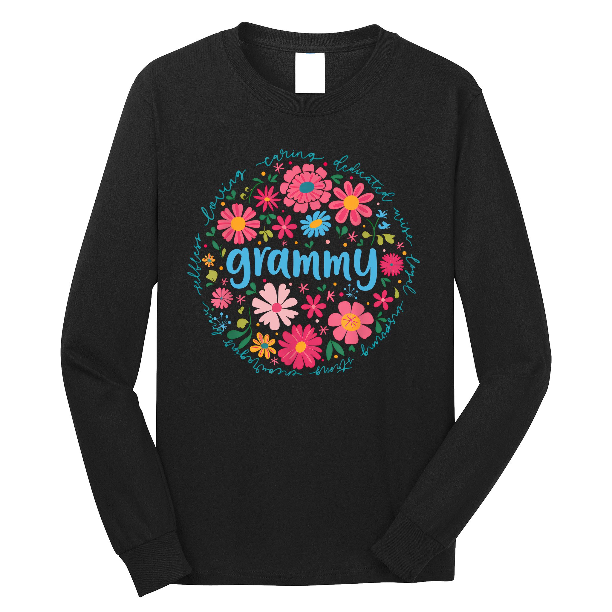 Grammy Mothers Day For Grandma Wildflower Floral Women  Long Sleeve Shirt