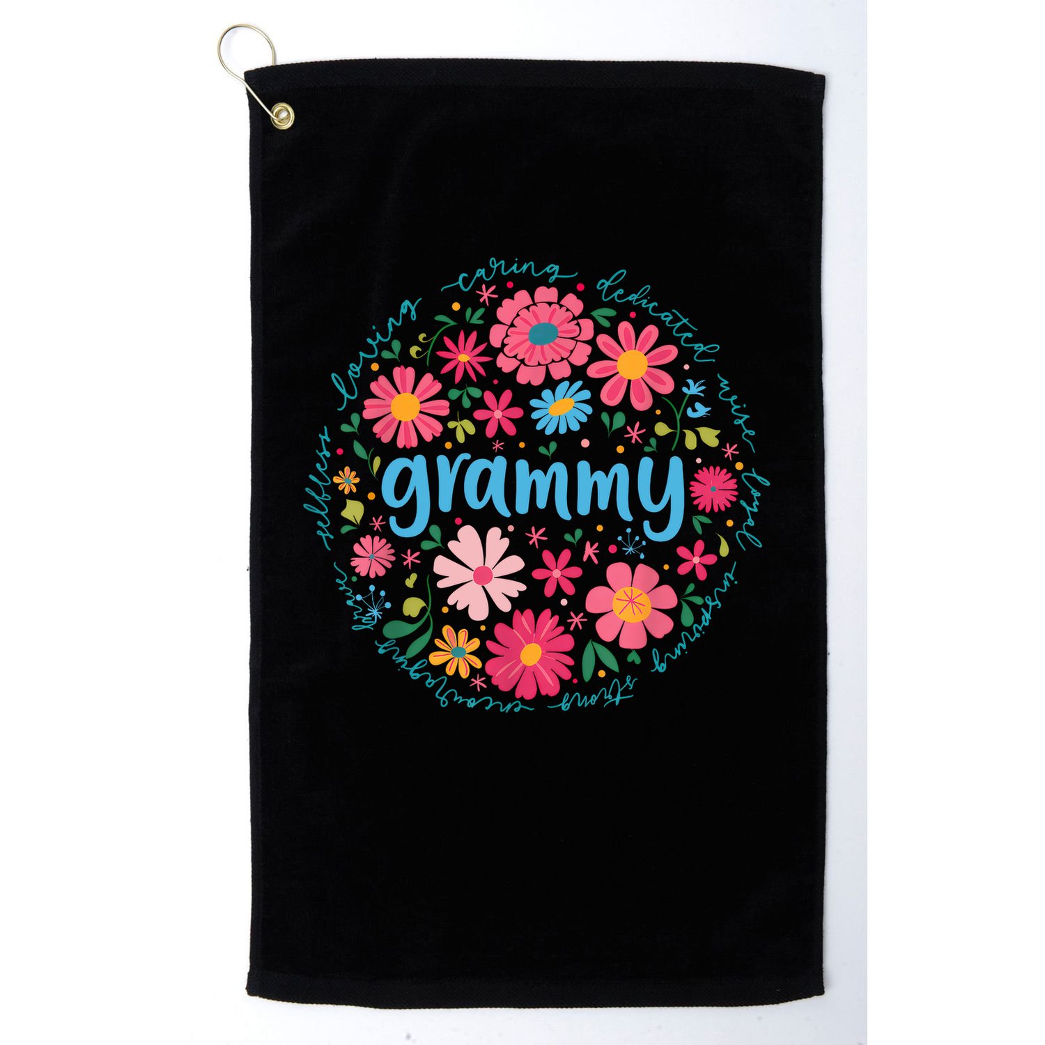 Grammy Mothers Day For Grandma Wildflower Floral Women  Golf Towel