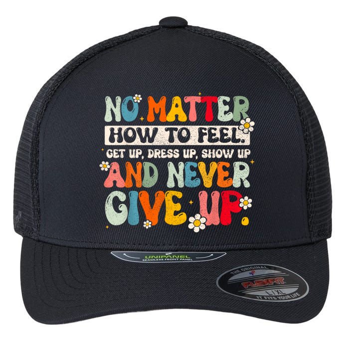 Growth Mindset Definition Motivational Quote Inspiration Flexfit Unipanel Trucker Cap