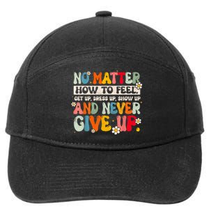 Growth Mindset Definition Motivational Quote Inspiration 7-Panel Snapback Hat