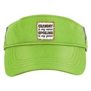 Grandmother Mothers Day Grandma Grammy Is My Name Adult Drive Performance Visor