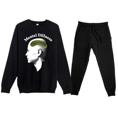 Gotfunny Mental Dillness Premium Crewneck Sweatsuit Set