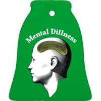 Gotfunny Mental Dillness Ceramic Bell Ornament