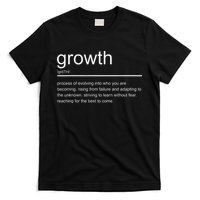 Growth Mindset Definition Quotes Entrepreneur Gifts School T-Shirt