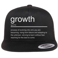 Growth Mindset Definition Quotes Entrepreneur Gifts School Flatbill Hat