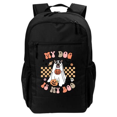 Groovy My Dog Is My Boo Cute Dog Lover Halloween Gift Backpack