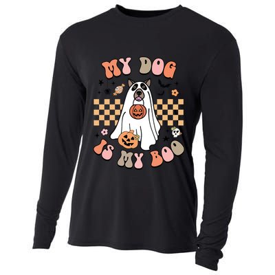 Groovy My Dog Is My Boo Cute Dog Lover Halloween Gift Cooling Performance Long Sleeve Crew