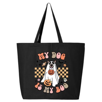 Groovy My Dog Is My Boo Cute Dog Lover Halloween Gift 25L Jumbo Tote