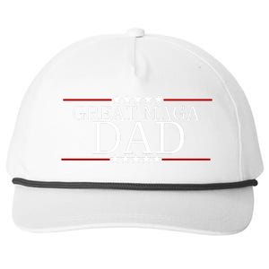 Great MAGA Dad Donald Trump Fathers Day Snapback Five-Panel Rope Hat