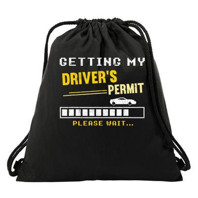 Getting My Drivers Permit Drivers School License N Driver Drawstring Bag