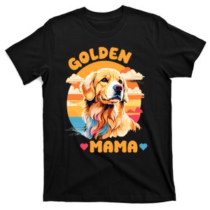 Golden Mama Design Proud Golden Retriever Lover And Dog T-Shirt