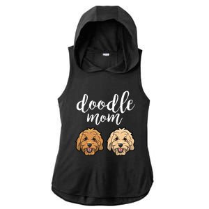 Goldendoodle Mom - Doodle Mom Cute Golden doodle Ladies PosiCharge Tri-Blend Wicking Draft Hoodie Tank