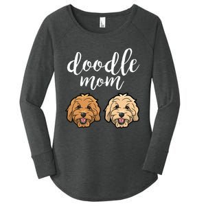 Goldendoodle Mom - Doodle Mom Cute Golden doodle Women's Perfect Tri Tunic Long Sleeve Shirt