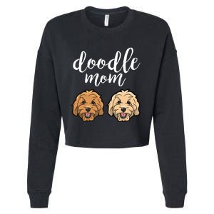 Goldendoodle Mom - Doodle Mom Cute Golden doodle Cropped Pullover Crew