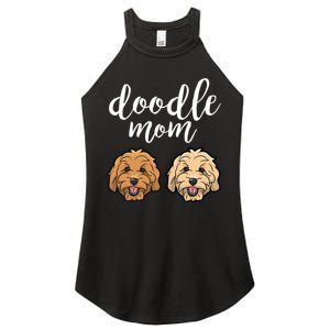 Goldendoodle Mom - Doodle Mom Cute Golden doodle Women's Perfect Tri Rocker Tank