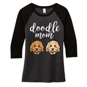 Goldendoodle Mom - Doodle Mom Cute Golden doodle Women's Tri-Blend 3/4-Sleeve Raglan Shirt