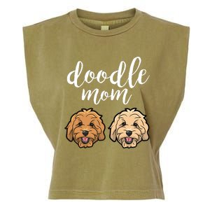 Goldendoodle Mom - Doodle Mom Cute Golden doodle Garment-Dyed Women's Muscle Tee