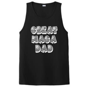 Great MAGA DAD Donald Trump Supporter Father Gift PosiCharge Competitor Tank