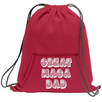 Great MAGA DAD Donald Trump Supporter Father Gift Sweatshirt Cinch Pack Bag