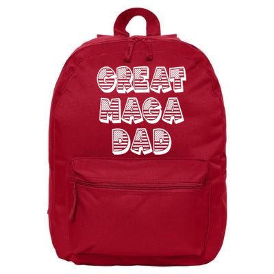 Great MAGA DAD Donald Trump Supporter Father Gift 16 in Basic Backpack