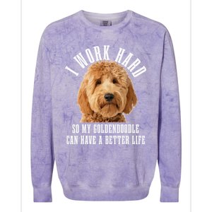 Goldendoodle Mom Doodle Dog Dad Funny Golden Doodle Colorblast Crewneck Sweatshirt