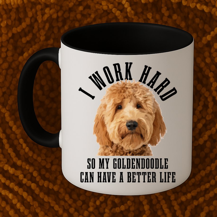 Goldendoodle Mom Doodle Dog Dad Funny Golden Doodle Mug