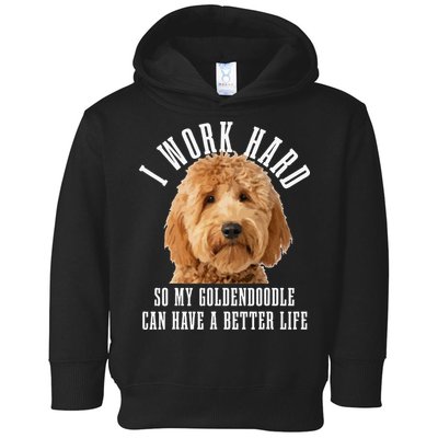 Goldendoodle Mom Doodle Dog Dad Funny Golden Doodle Toddler Hoodie
