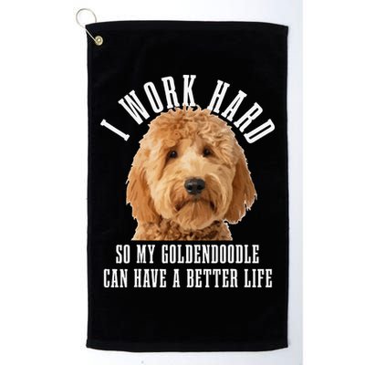 Goldendoodle Mom Doodle Dog Dad Funny Golden Doodle Golf Towel