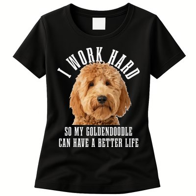 Goldendoodle Mom Doodle Dog Dad Funny Golden Doodle Womens T-Shirt