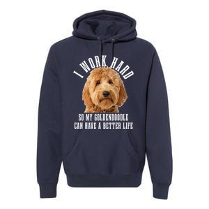 Goldendoodle Mom Doodle Dog Dad Funny Golden Doodle Premium Hoodie