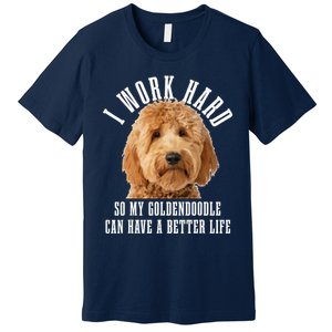 Goldendoodle Mom Doodle Dog Dad Funny Golden Doodle Premium T-Shirt