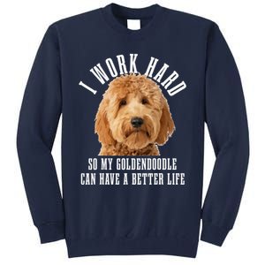 Goldendoodle Mom Doodle Dog Dad Funny Golden Doodle Tall Sweatshirt