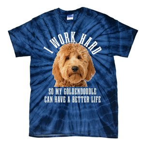 Goldendoodle Mom Doodle Dog Dad Funny Golden Doodle Tie-Dye T-Shirt