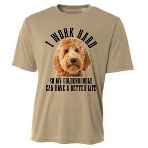 Goldendoodle Mom Doodle Dog Dad Funny Golden Doodle Cooling Performance Crew T-Shirt