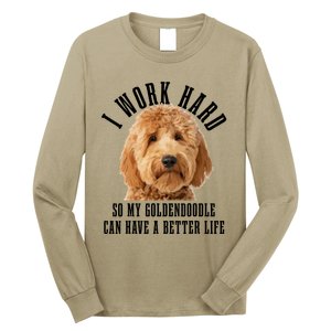 Goldendoodle Mom Doodle Dog Dad Funny Golden Doodle Long Sleeve Shirt