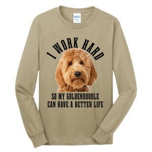 Goldendoodle Mom Doodle Dog Dad Funny Golden Doodle Tall Long Sleeve T-Shirt