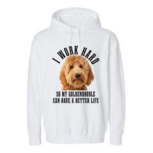 Goldendoodle Mom Doodle Dog Dad Funny Golden Doodle Garment-Dyed Fleece Hoodie