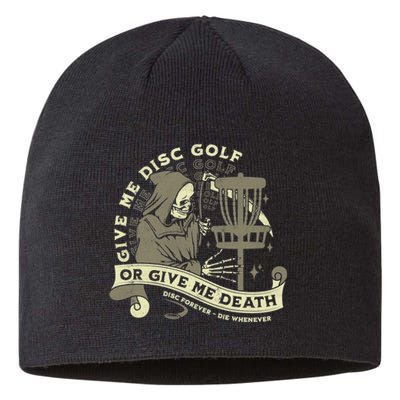 Give Me Disc Golf Funny Sarcastic Halloween Gift Sustainable Beanie