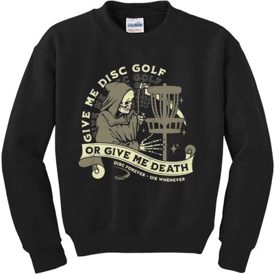 Give Me Disc Golf Funny Sarcastic Halloween Gift Kids Sweatshirt