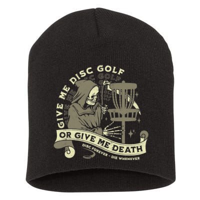 Give Me Disc Golf Funny Sarcastic Halloween Gift Short Acrylic Beanie