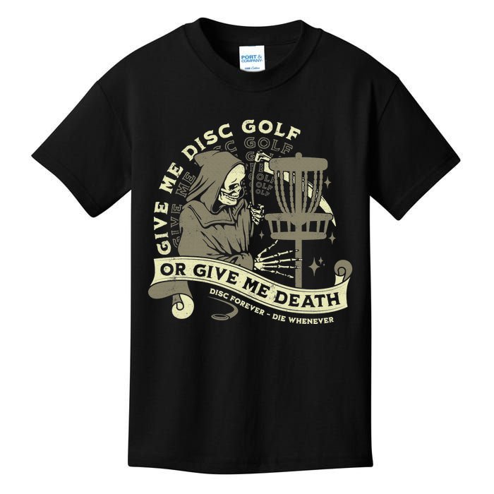 Give Me Disc Golf Funny Sarcastic Halloween Gift Kids T-Shirt