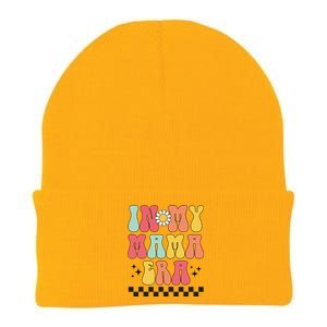 Groovy Mothers Day Wo Mom Life In My Mama Era Knit Cap Winter Beanie