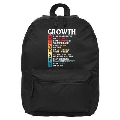 Growth Mindset Definition - Motivational Quote Inspiration 16 in Basic Backpack